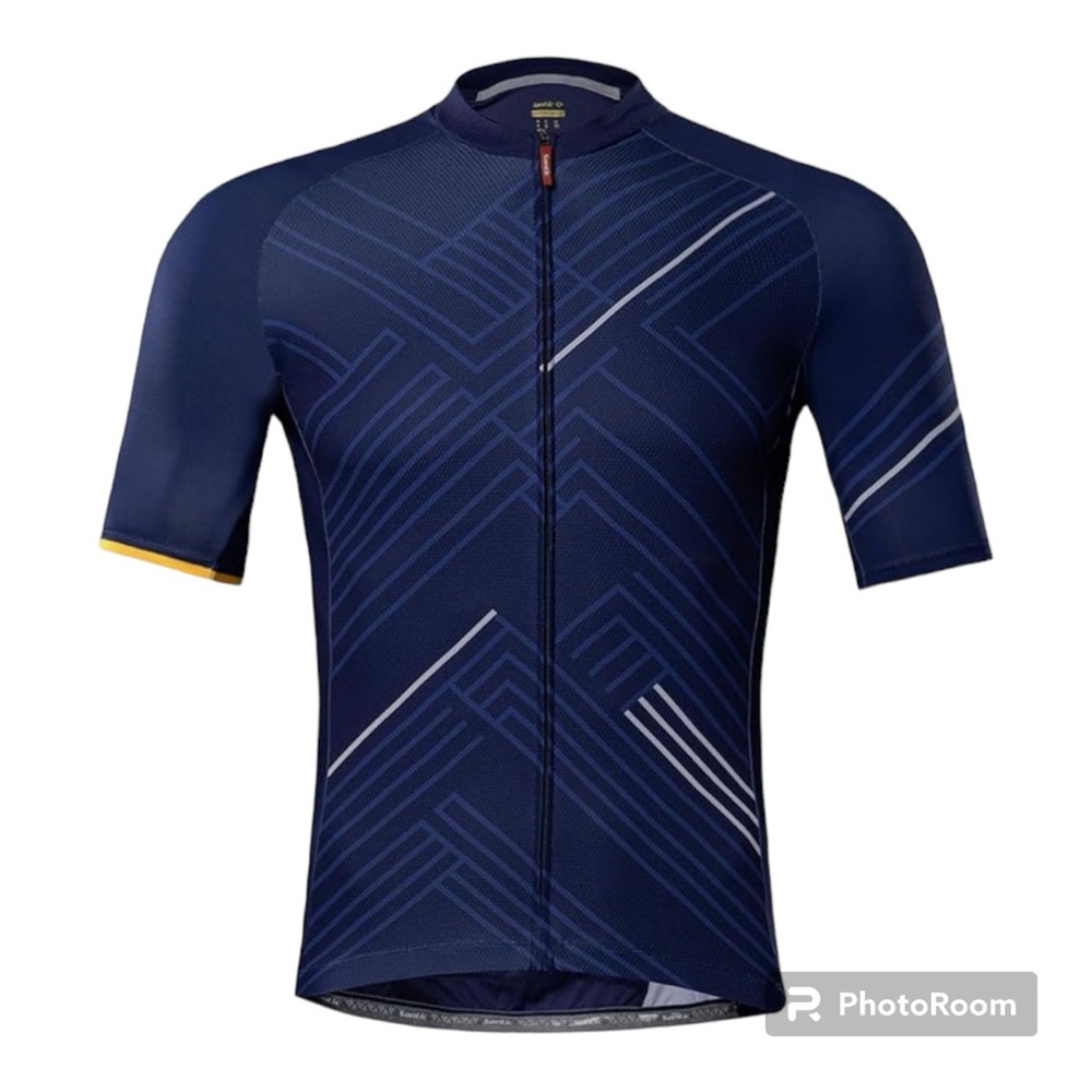NEW Santic Cycling Jersey Men's Short Sleeve Tops Mountain Biking Shirt - XL